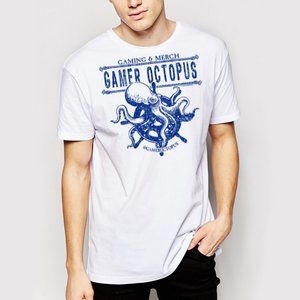 S Gamer Octopus T-Shirt - Unisex White